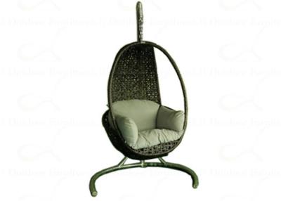 China Outdoor Hanging Chair wicker suspended chair with metal & rattan combination for sale