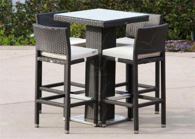 China Patio Bar Sets Garden Rattan/Wicker Furniture 5-piece Bar Seating for sale