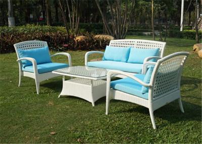 China Outdoor Sofa Furniture Deep Seats Sofa Set 4-Piece Rattan/Wicker Patio Furniture for sale