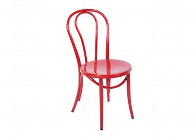 China Inside and Outside Commercial Metal Cafe Chair Affordable Dining Chair for sale