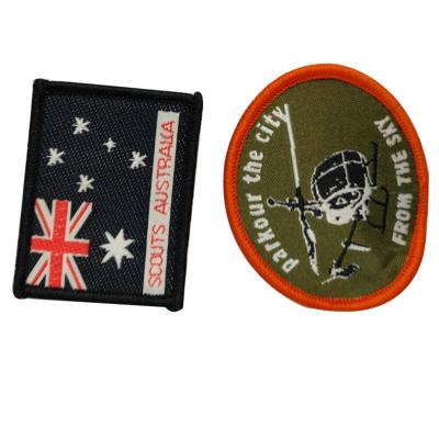 China Handmade Wholesale Embroidered Cloth Patch Custom Woven Embroidery Patches for sale