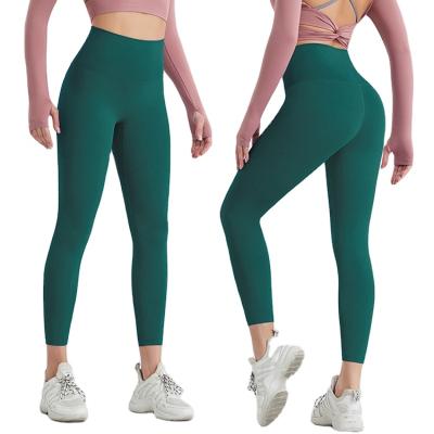 China Women Breathable High Waist Yoga Pants Workout Fitness Clothing Tiktok Gaiters Gym Wear for sale