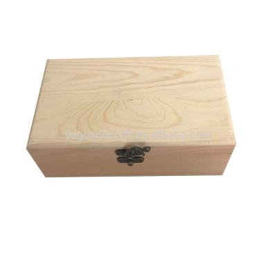 China Handmade Treasure Chest Gift Boxes Craft Chest Box Wooden Keepsake Memory Gift Box for sale