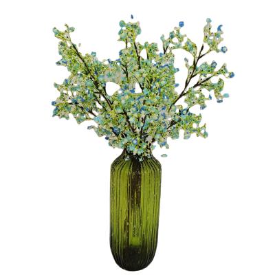 China Yarn silk plastic wholesale fabric high sales of indoor artificial flowers and outdoor decoration vase decorative flowers for sale