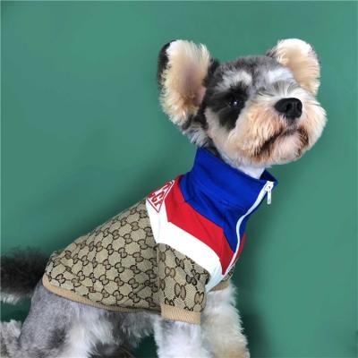 China Sustainable Brand Name Spring G.ucci Dog Apparel Luxury Fashionable Designer Jacket Coat Clothes for sale