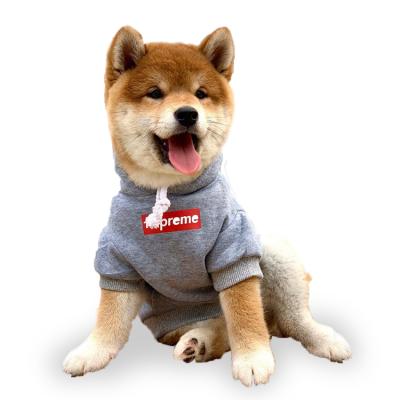 China Viable Wholesale Custom Logo Designer Dog Apparel Clothes Cheap Name Brand Fashionable Hoodies for sale