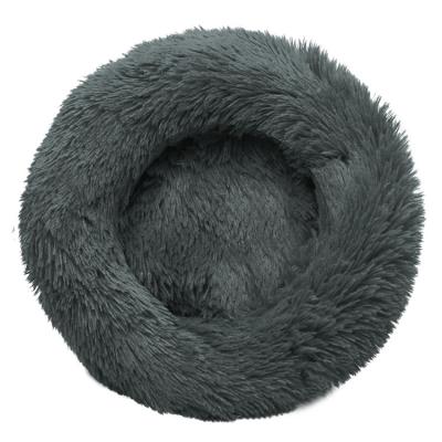 China Wholesale Direct Pet Bed Breathable Warm Cat Nest Plush Round Bed Comfortable For Cat And Dog for sale