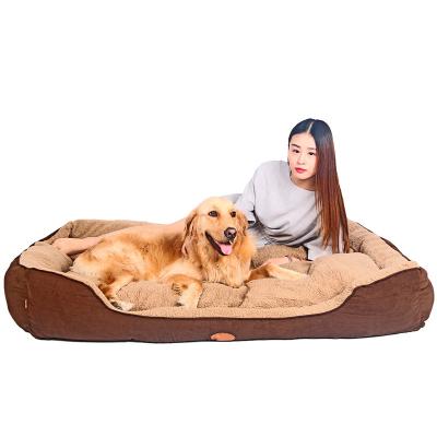 China Wholesale Waterproof Portable Worry Heated Soothing Washable Cheap Orthopedic Luxury Plush Dog Bed for sale