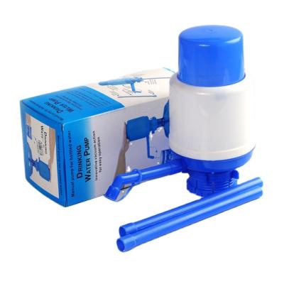 China Cheap Hotel Mini Hand Press Bottled Water Dispenser Portable Manual Water Pump Dispenser for sale