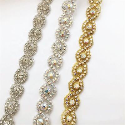 China Exclusive Clear Hot-fix Flatback Crystal Rhinestone Trim By Roll For Garment for sale