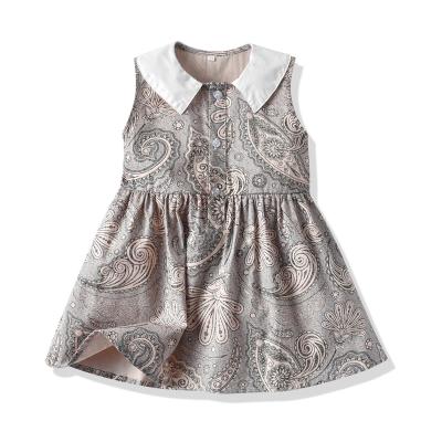 China 2022 Breathable Flower Girls Wedding Dress Beautiful Color Summer Dress Kids Girls Sleeveless Matching Flower Dress for sale