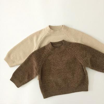 China Autumn Winter Custom Boys And Girls Breathable Hot Girl Round Neck Sweaters Kids Knitwear Pullover Children Sweater for sale