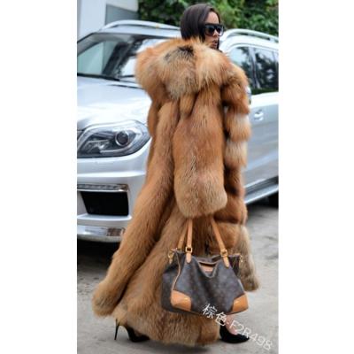 China 2021 Reversible Winter Designer Clothes Long Faux Fur Coat For Woman Fashion Loose Thick Warm Hooded Coat for sale