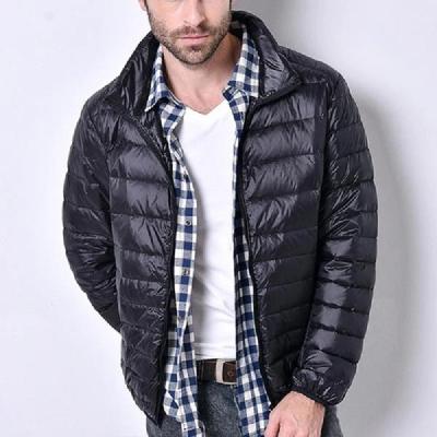 China New Fashionable Custom Made Men'S Lightweight Short Youth Cotton Padded Jacket Casual Hooded Winter Down Coat for sale