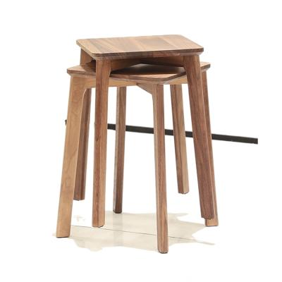 China Modern Vintage Solid Wood Stool Restaurant Furniture Supplier Factory Profession Wooden Bar Stool for sale