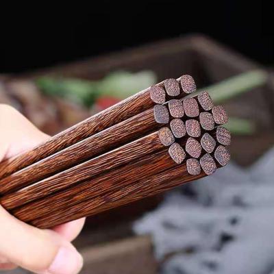 China Safe Viable Black Manufacture China Olive Wood Square Chopsticks Black Wedding Chinese Chopsticks for sale