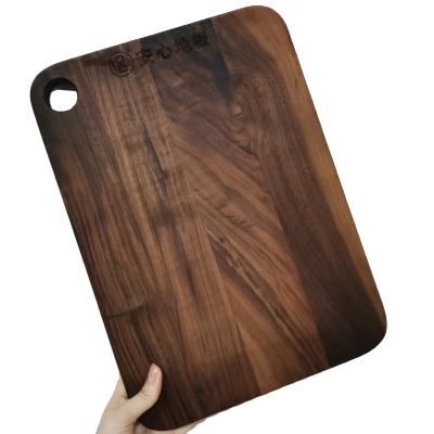 China Viable Simple Family Kitchen Wholesale Black Walnut Food Cutting Cutting Boards Unique Set for sale