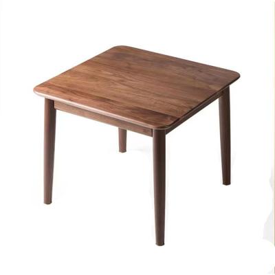 China Unadjustable Made In China Coffee Table Square Coffee Table Walnut Small Black Walnut Tea Shop Modern Dining for sale