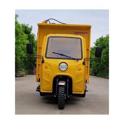 China Hot Sale Africa Cargo Garbage Trucks 3 Wheel Garbage Truck Tricycle Dump Truck for sale