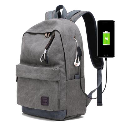 China Waterproof canvas shoulder bags with earphone holes and charging holes for sale