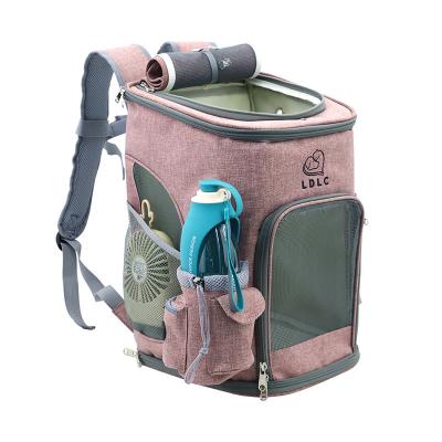 China New Breathable Fashion Shoulders Folding Travel Carry Breathable Pet Backpack Portable Pet Bag for sale