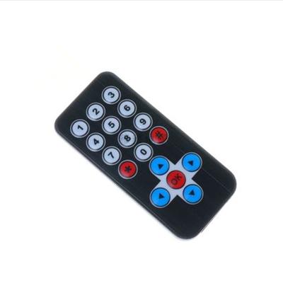 China Widely Silver Black White Mp3 Remote Control 1838 Mini Remote Control Infrared Remote Control Accept Custom for sale