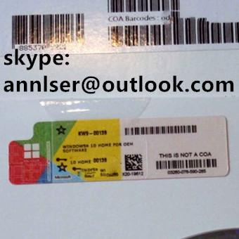 China win 10 home oem retail coa sticker key for sale