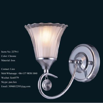 China China Manufacturing indoor iron Chrome wall lamp for sale