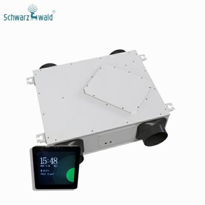 China Schwarzwald Industrial Double Flow Kitchen Ventilation Systems Wall Hrv With Remote for sale