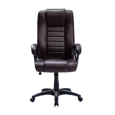 China (Size) Brown Adjustable Luxury Ergonomic Leather Chair Office Chairs Free Shipping in USA for sale