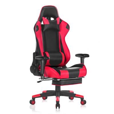 China Massage Free Sample PC Racing Gaming Chair Computer With Footrest for sale