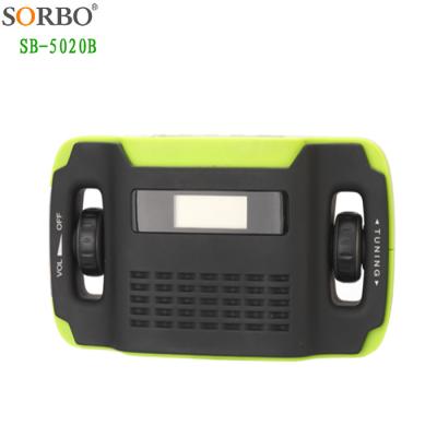 China Digital Display FM/AM Alarm Clock Radio Flashlight Hand Crank FM/AM Radio Solar Shortwave Radio for sale