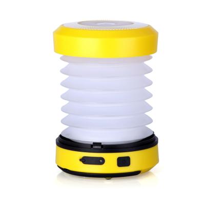 China Solar Power USB Outdoor Telescopic Folding Camping Light Rechargeable Led Lantern For Phone Charging Powerbank for sale