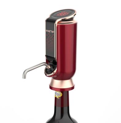 China Sustainable Portable Battery Electric Wine Aerator, Automatic Wine Decanter, Portable Wine Vacuum Saver for sale