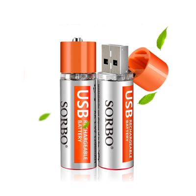 China AA toys dual a micro usb 1.5v rechargeable lithium battery to replace carbon alkaline zinc dry battery for sale