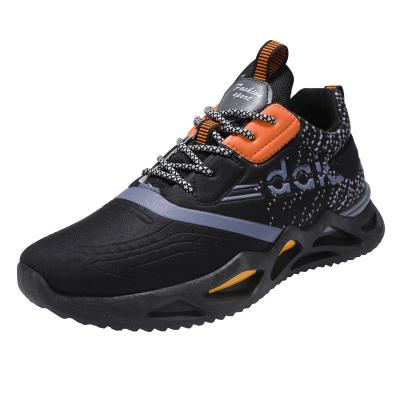 China Hot Selling Black Flight Woven Lightweight Blade Printing Fashionable Custom Sneakers Breathable New 2024 Running Casual For Men Sports Shoes for sale