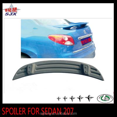 China Factory Supply New Direct Car Rear ABS Rear Spoiler For Peugeot 207 Sedan for sale