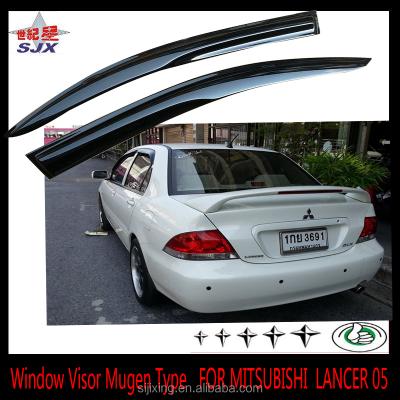 China Block Rain Window Shades For LANCER2005 4door White Export Car Door Foreign Sun Shades For LANCER Vehicle Accessories Window Shade Mugen Type for sale