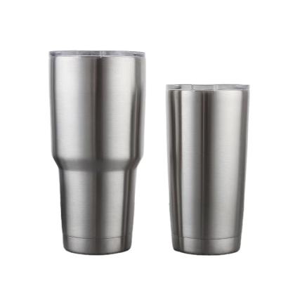 China Viable Factory Outlet Thermos Mug With Straw Sublimation White Stainless Steel Wine Beer Mug Portable Water Cup For Outdoor Travel for sale