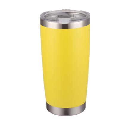 China Simple And Fashionable Creative Viable Water Color Water Cup Office Cup Around Stainless Steel Vacuum Cup With Lid for sale