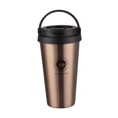 China Sustainable Office Drink Mugs For Men And Women Portable Coffee Mugs With New Lids Thermos Mugs With Handles for sale