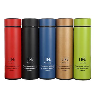 China 500ml Viable Insulated Thermos Cup Stainless Steel Travel Mug Vacuum Flask Reusable Water Bottle With Custom Logo for sale