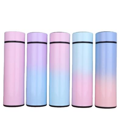 China Good Quality Viable Smart Cup 304 Stainless Steel Gradient Hot Selling Water Bottle With Reminder To Drink Water for sale