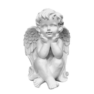 China Europe customized modern cute desktop bust resin ornaments crafts angel folk statue of Angel Crafts, angel souvenir desktop description for sale