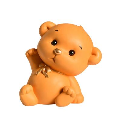 China Polyresin Resin Animal Money Bank For Gifts Animal Resin Bear Money Bank Resin Bust Home Office Decoration for sale