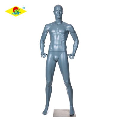 China Strong Full Body Window Fiberglass Mannequin Muscular Male for sale