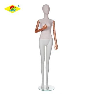 China Other Wholesale Fiberglass Cloth Female Mannequin With Movable Arms for sale