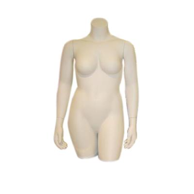 China Plus Size Half Body Plus Size Female Torso Mannequin for sale