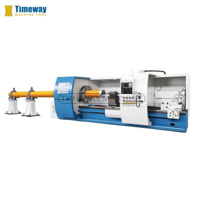 China TIMEWAY Big Spindle Bore Horizontal Hollow Spindle Lathe Thread Turning Lathe Machine for Oil Field zu verkaufen