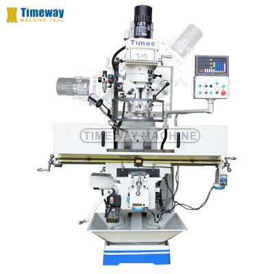 Cina M250C Turret Milling Machine with ISO40 Spindle Taper Table Tize 254x1370 Taiwan Milling Head in vendita